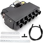 Saihisday A/C Air Conditioning Universal Evaporator Assembly Unit 12V, Under-Dash A/C Heating Cooling Unit 3 Speed 6 Vents for Car Truck Portable AC for Car