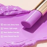 Oulac Moisture Shine Lipstick Light Lavender 3D Hydrating Glossy Vegan Cruelty view 4