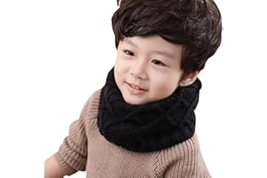 Unisex Baby Kids Toddler Boys Girls Hot Fashion Thick Knitted Winter Warm Infinity Scarf O Ring Neck Scarf Wrap Scarves