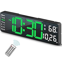 Digital Clock, Digital Wall Clock for Living Room