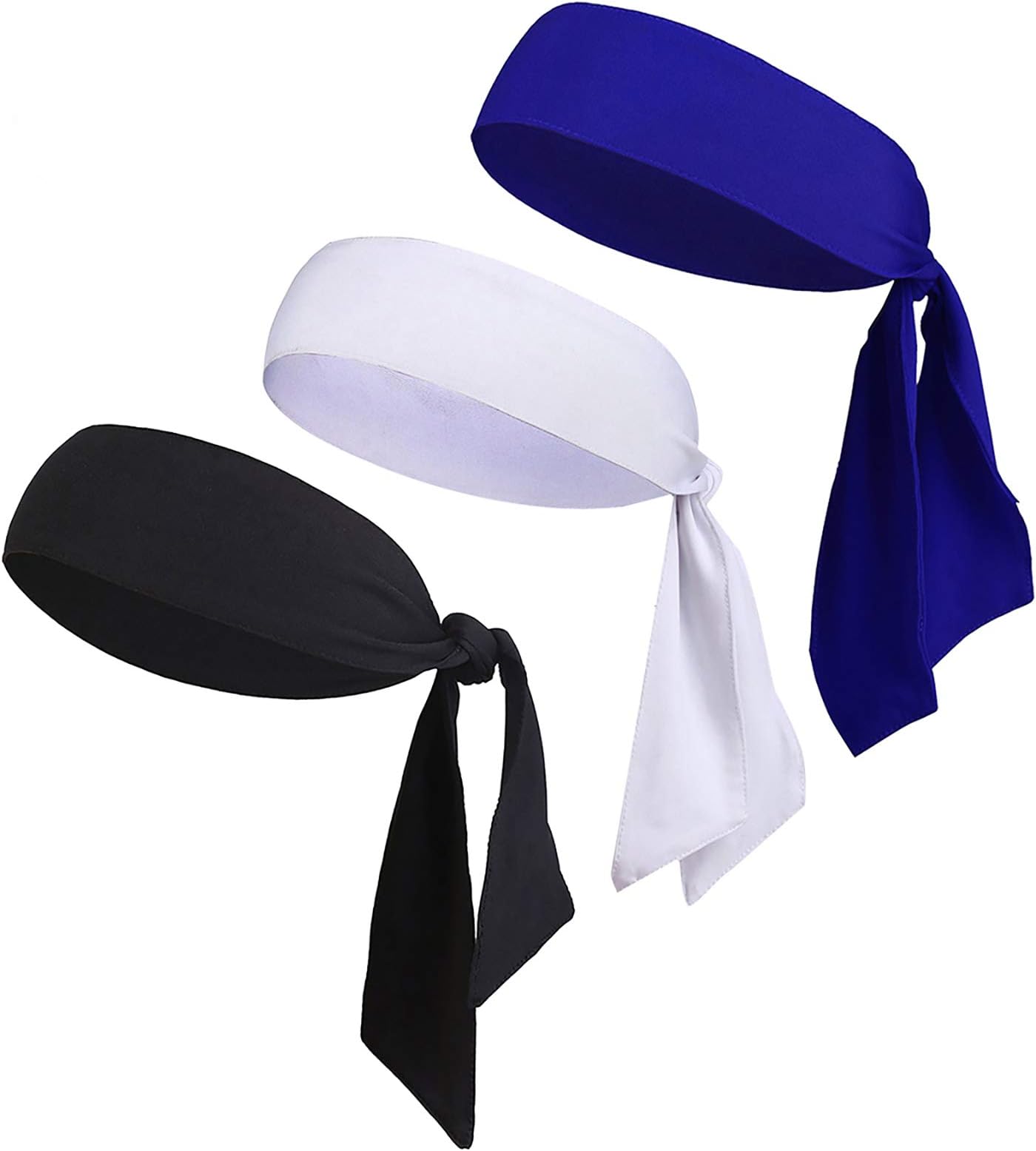 Leaden Sports Headband & Dry Fit Head Ties Tennis Headbands Sweat Bands Headbands for Women Men Boys Girls Kids Performance Elastic & Moisture Wicking Non Slip for Running Basketball Workout Yoga Gym