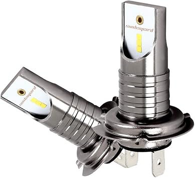 dightyoho bombilla h7 led coche 2pcs 55w 12v 30000llm 6000k faros de alta vision superbrillantes impermeables ip68 para van camion coche blanco