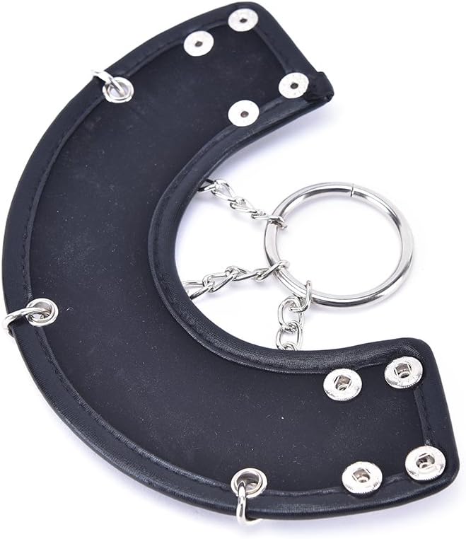 The Bondage Locker Scrotum Parachute Ball Stretcher Cock Ring, Black,silver - Image 4