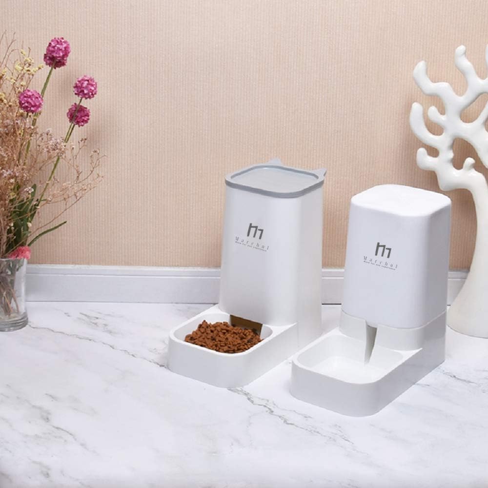 Pet Supplies : PAKEWAY Cat Dog Feeder and Waterer Pet Self-Dispensing : 