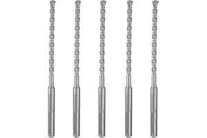 POWER MAX SDS Plus Rotary Hammer Drill Bit 5/32 in. x 6 in. Masonry Concrete Rock Drill-5Pcs