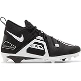 Nike Men's Alpha Menace Pro Mid 3 Football Cleat Black/White Size 13