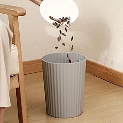 JiatuA Small Trash Can Plastic Wastebasket Round