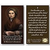 THE SAINTS COLLECTION St Bernadette Laminated Prayer Card Pack of 20