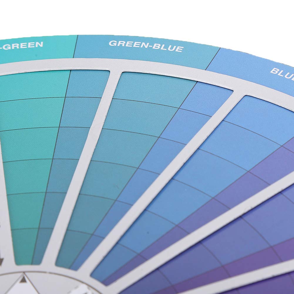3pcs Color Wheel, 9.2in + 9.1in + 5.5in Pocket Color Mixing Wheel for Tattooing, Painting, Designing Color Mixing