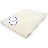 Essential Medical Supply Sheepette Synthetic Lambskin Bed and Furniture Pad - 24" x 30" - Fleece Soft Sheepskin Style Comfort Pad for Home and Mobility Use