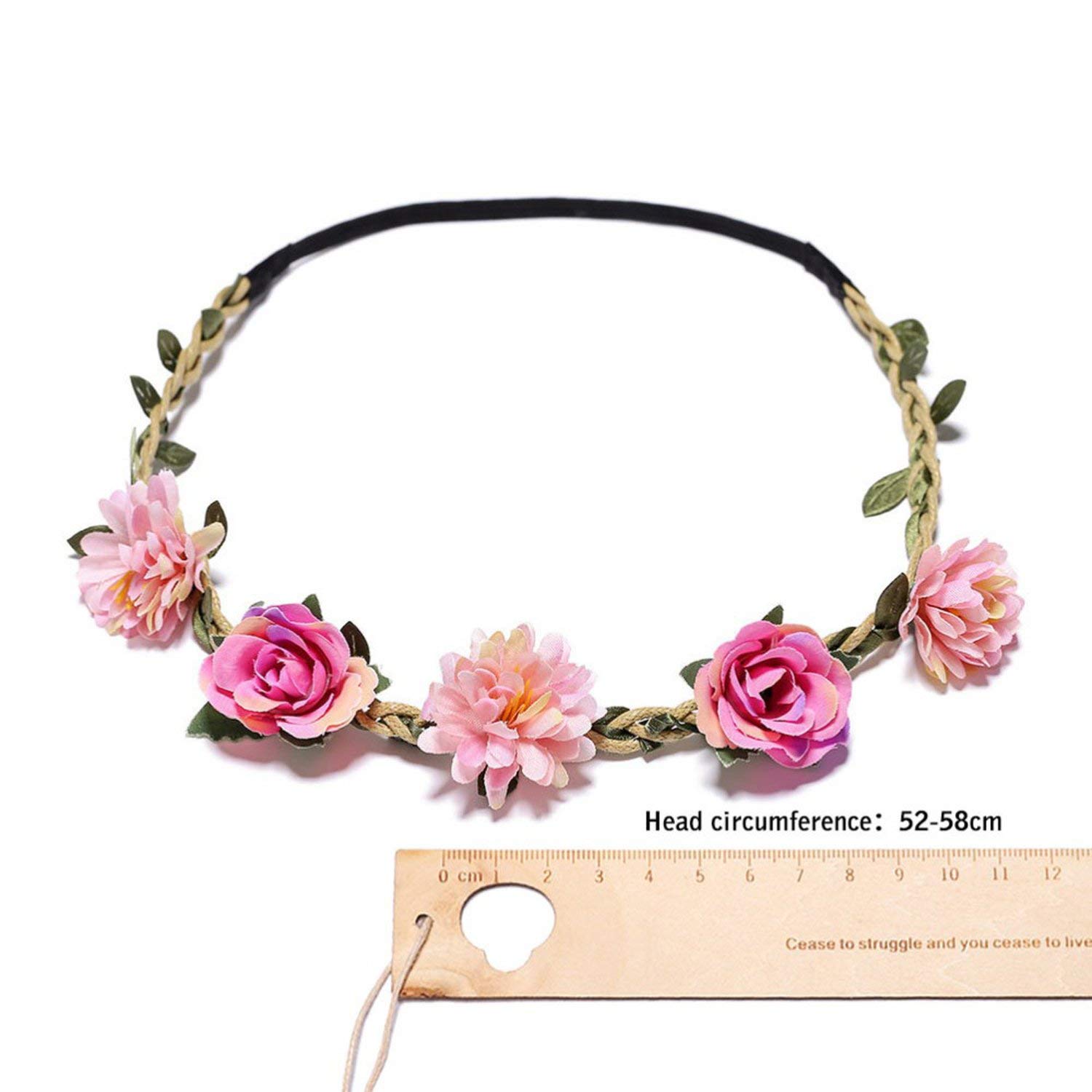 Party Beach Bohemia Hair Size Garland,D,Free Wreath Bands