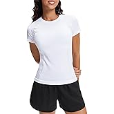 Stelle Women Seamless Workout Shirts Short Sleeve Athletic Top Yoga Gym Running T-Shirts