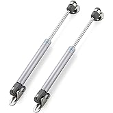 Silver Cabinet Gas Struts Lid Support, 10 Inch, 2 PCS, 120N/26 LB | Soft Open Doors, Kitchen Cabinets, Gas Shock Replacement, Lift Support Hinges, Cabinet Lids, Door Lifts, Hardware Update