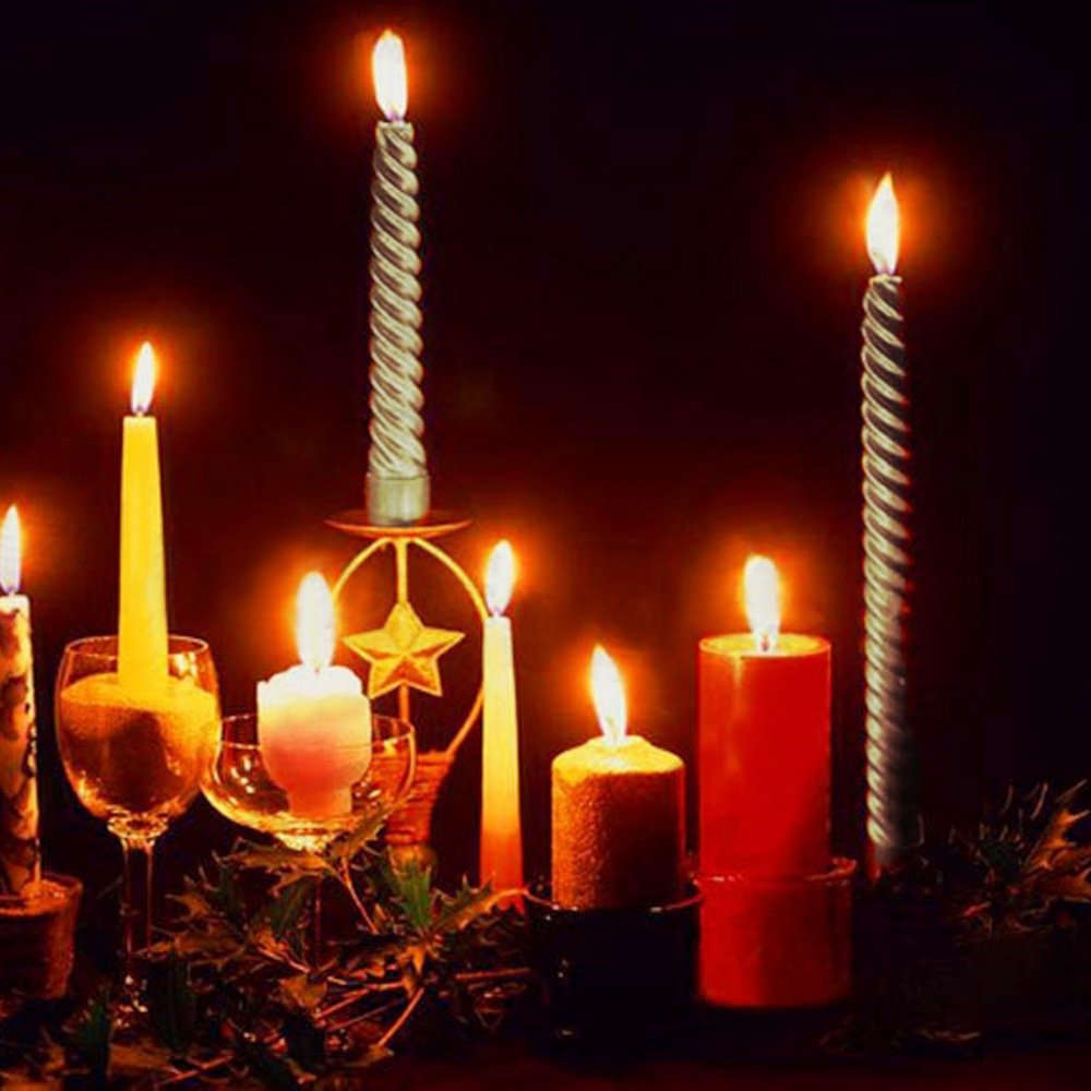 8 Pulgadas Taper Espiral Trenzado Largo Velas para Cena Mesa de Comedor