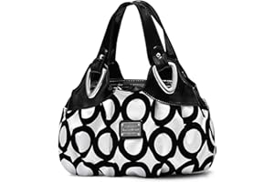 NICOLE & DORIS Ladies Fashion Handbags Elegant Top-handle Bags for Women Floral Shoulder Bags PU Leather