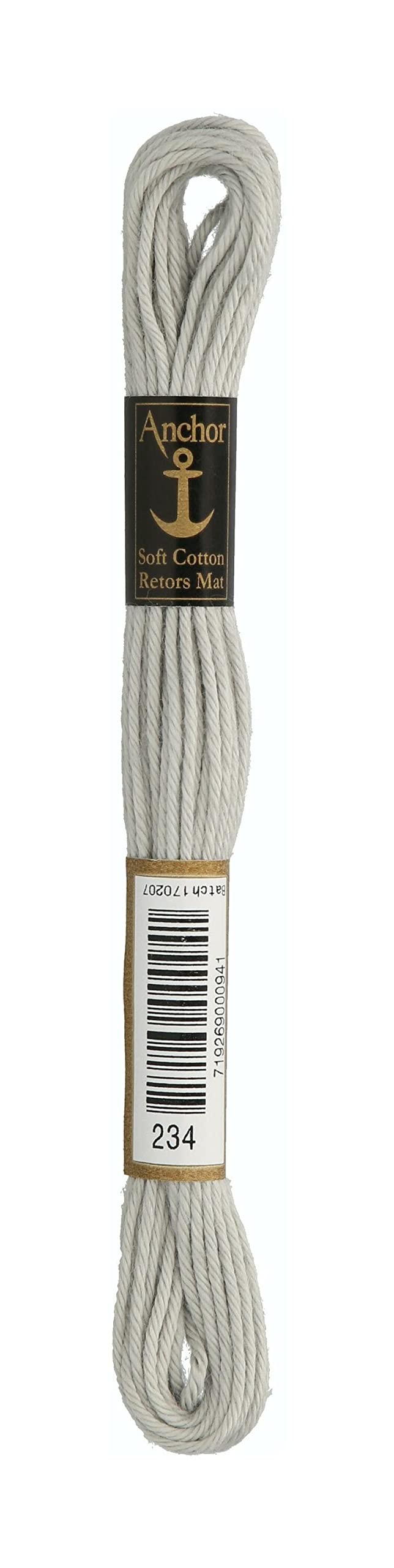 Anchor Matt Embroidery Thread, Running Length: 10M silbergrau Embroidery Threads