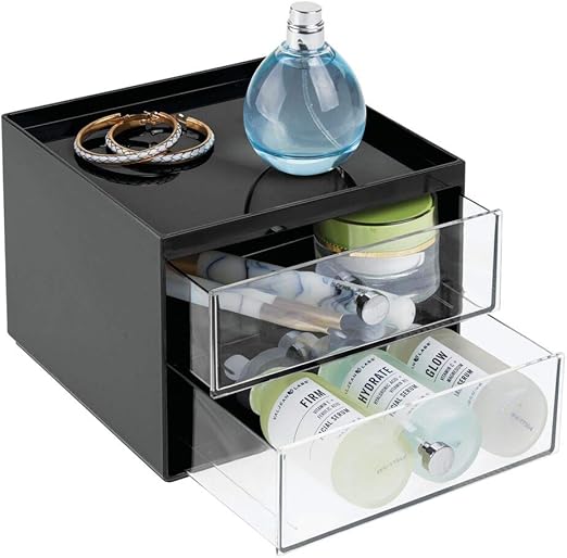 Amazon Com Mdesign Plastic Makeup Organizer Storage Station Cube