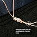Wowanoo Elegant Crystal Necklace Tassel Pendant Jewelry Long Sweater Chain Necklace for Women Girl Rose Gold