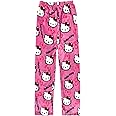 Fpvcqnm Kawaii Halloween Pajamas Pants Halloween Cat Pajamas Flannel Sleep Pajama Pants Cartoon Anime Pajama for Women Men