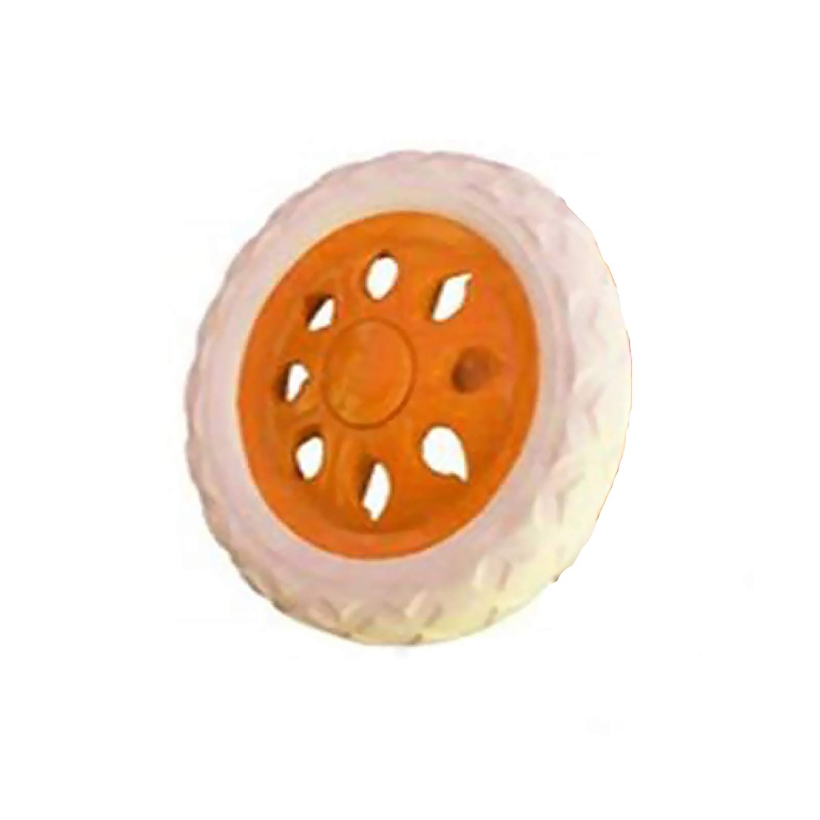 1Pcs EVA Material Hot Wheel Shopping Cart Wheels Trolley Caster, for Hand Pushcart, Shopping Trolley, Travelling Luggage Cart and Bike(Yellow) â image 1