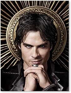 Canvas For Living Room Wall Mural Vampire Diaries TV Series Salvatore Lan Somerhalder Damon Posters Room Decor Wall Art 18x24inch