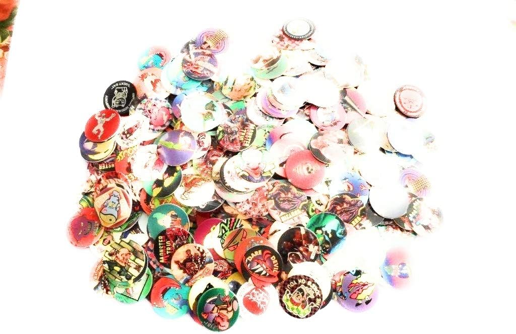 500 Assorted Pog Milkcaps with 10 Slammers