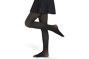 KBVOT Girls Fleece Lined Tights Kids Warm Thermal Winter Thick Leggings Pantyhose Fake Translucent Pants for School Dress