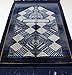 Muslim Prayer Rug - Lux Plush Velvet Janamaz Islamic Namaz Seccade Turkish Prayer Mat Carpet 27 x 43 with Cap (Blue)