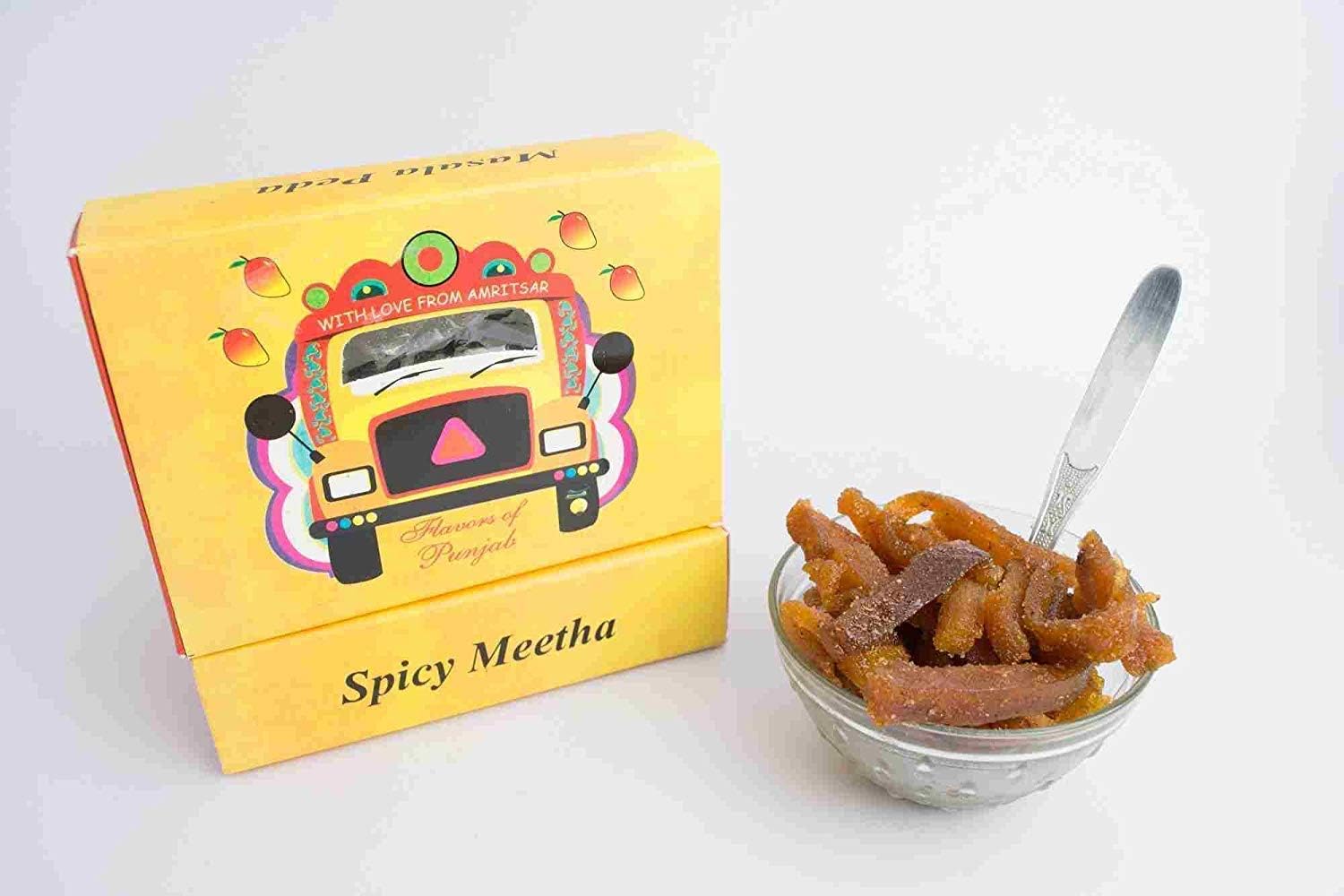 Aam Papar Spicy Meetha Ampapar Amawat 7 Ounce Indian Dried fruit MangoPulp Homemade Indian Snack Fruit Bites (1)