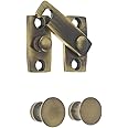 idh by St. Simons 21021-005 Professional Grade Quality Genuine Solid Brass Shutter bar Kit, Antique Brass