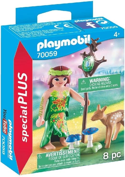 PLAYMOBIL- Special Plus Especial Hada+Cervatillo, Color carbón ...