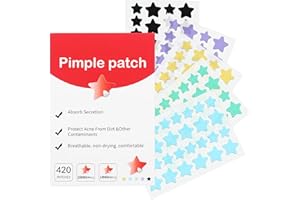 Waspot Pimple Patches for Face, Cute Star Zit Covers, Stars Hydrocolloid, with Tea Tree, Salicylic Acid & Cica Oil (10mm&12mm) 400 Count