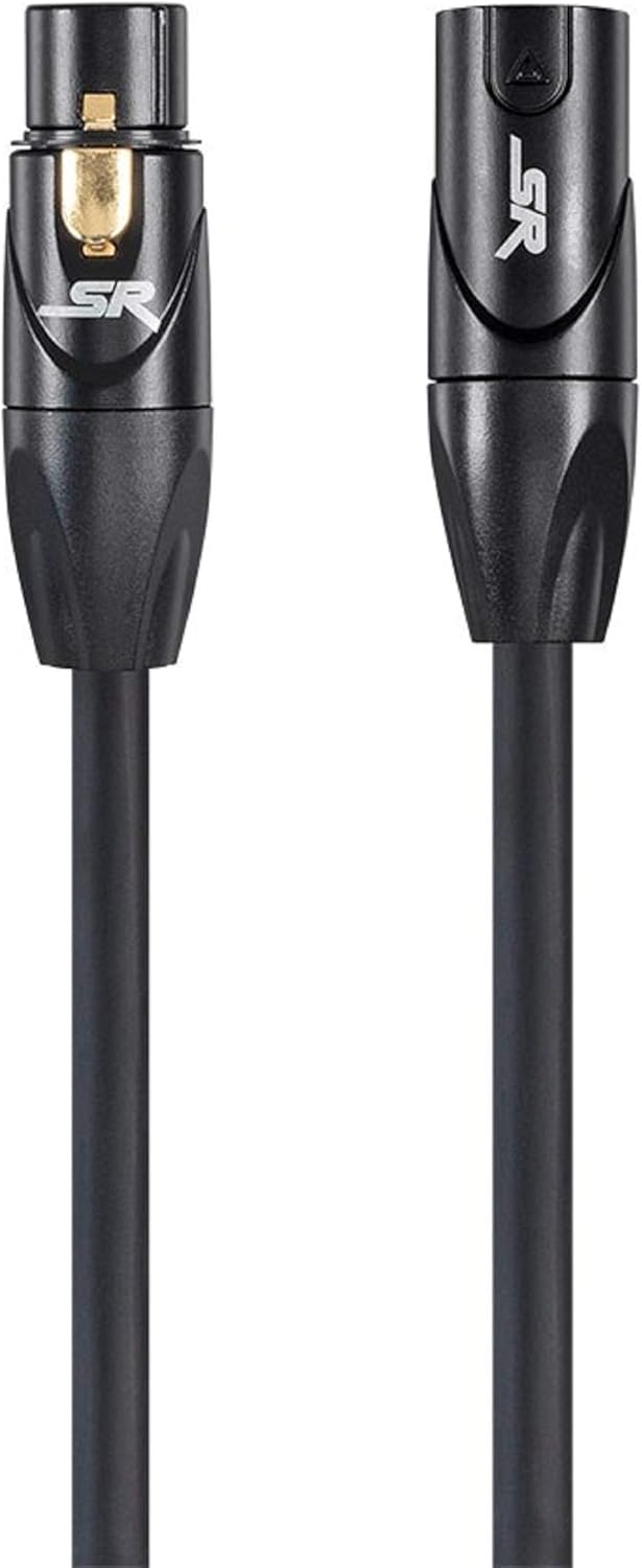 Monoprice 104752 Premier Series XLR Male to XLR Female - 10Ft - Black - Gold Plated | 16AWG Copper Wire conductors [Microphone & Interconnect]: Home Audio & Theater