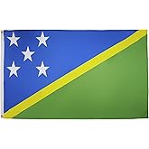 AZ FLAG - Solomon Flag - 3x5 Ft - 100D Polyester Solomon Islander Banner with Two Metal Grommets - Fade Resistant - Vivid Colors - 3' x 5' Feet - 150x90 Cm