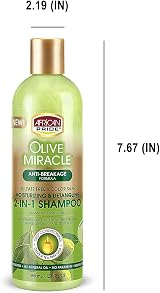 African Pride Olive Miracle Anti-Breakage 2 in 1 Shampoo Conditioner 355ml 12oz view 7