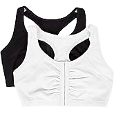 Fruit of The Loom Womens Front Close Builtup Sports Bra