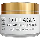 Dead Sea Collection Day Cream for Face with 3X Collagen, Dead Sea Minerals, and Vitamin E – Anti Aging Nourishing Skin Care Moisturizer to Reduce Wrinkles (1.69 fl. oz)