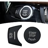 BFMFWF Black Start Stop Button Cover for BMW F25 F26 F15 F16 X3 X4 X5 X6 | Engine Switch Button Trim Cover For BMW X3 F25 2011-2016/X4 F26 2014-2016/X5 F15 2014-2018/X6 F16 2015-2018 Accessories