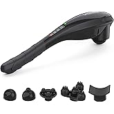 RENPHO Rechargeable Handheld Back Massager, Cordless Electric Neck Massage Tool for Shoulder, Foot, Leg, Calf, Birthday Gifts for Women and Men