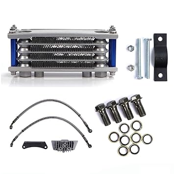 Calistouk Motocicleta ATV Motor Horizontal Radiador de Aceite ...
