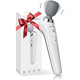 Electric Handheld Back Massager, Cordless Rechargeable Personal Massager, Powerful, Waterproof, Soft Silicone Massage Head, Long Battery, Great Gift