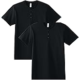American Apparel Adult CVC Henley Style G2004CVC T-shirt ( 2-Pack)