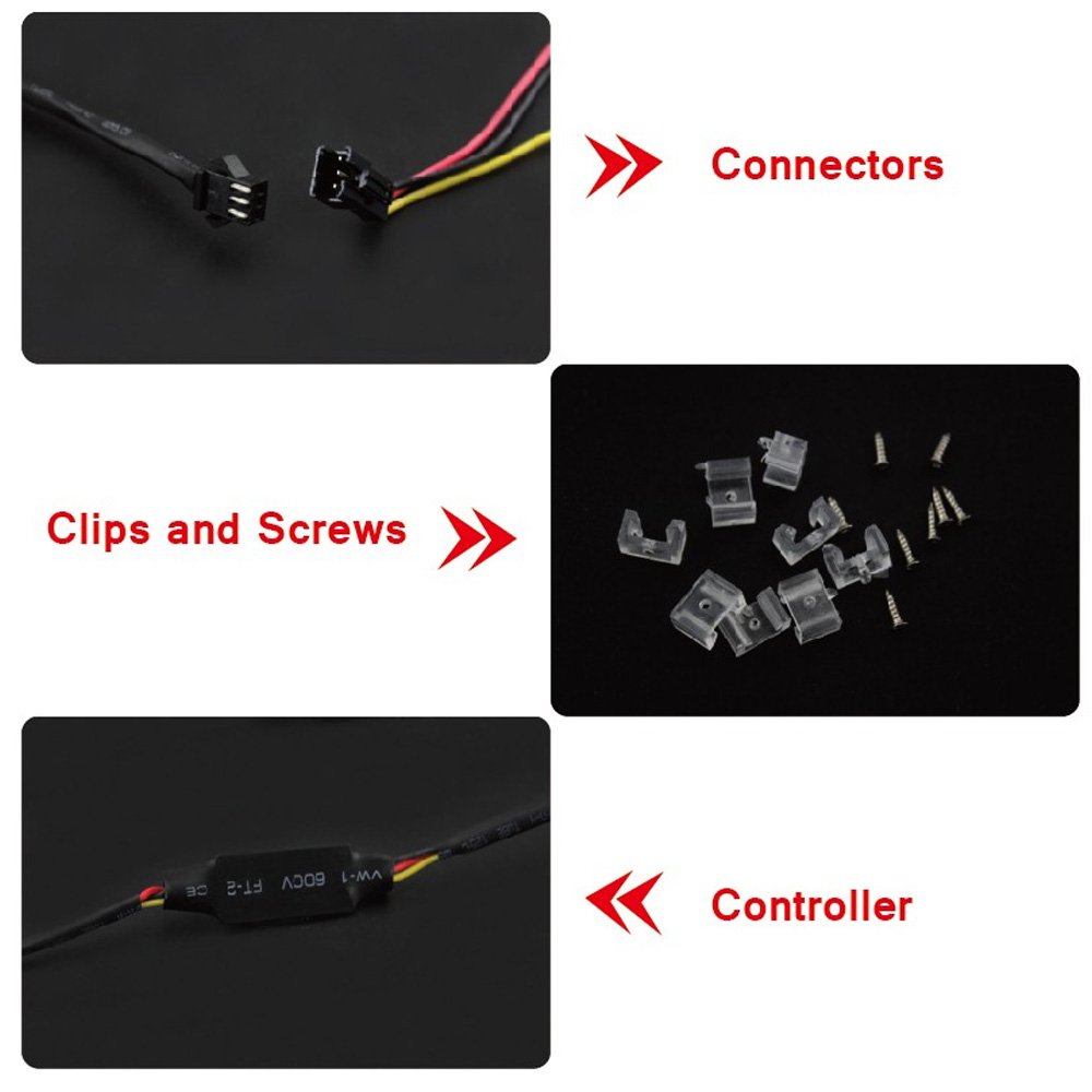 Fari Angel Eyes Auto E Moto Hopeu5 2x Led Auto Auto Guida Per Tubo 85cm Guida Flessibile Per Strisce Led Auto Monocolore Impermeabile Impermeabile Drl Luce Di Direzione