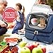 Janolia Insulated Lunch Bag, Extra Large Hard liner Meal Prep Bag, 6 Hours Insulation Time Lunch Bag Cooler Heater for Kids Women Adults Men Boys, Ideal for Travel, Hiking, School, Office
