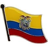 Ecuador (State) Die-struck Metal Single Lapel Pin with Butterfly Clasp Closure
