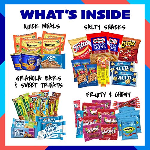 My  College  Crate   Microwave  Snack Care Package -  50 Piece  Bulk Variety Pack Box for Adults  an - //coolthings.us