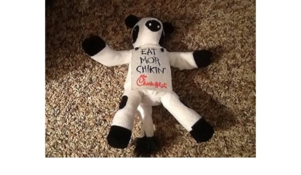 chick fil a large plush cow