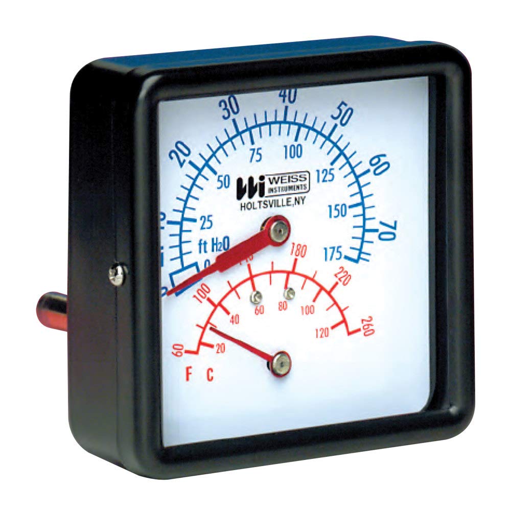 Weiss InstrumentsCTP40RSX Tri-O-Meter - 1/2" NPT Rear