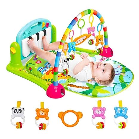 Plutofit Kick and Play Multi-Function Piano Gym & Fitness Rack Baby Gym (Colorful)