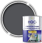 HQC Weather Shield Classic Grey Masonry Paint 1L Weatherproof Acrylic Resin view 1
